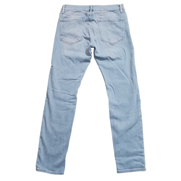 Frame Le Garcon Low-Rise Light Blue Jeans Women's Size 26 Slim Fit - Picture 6 of 12
